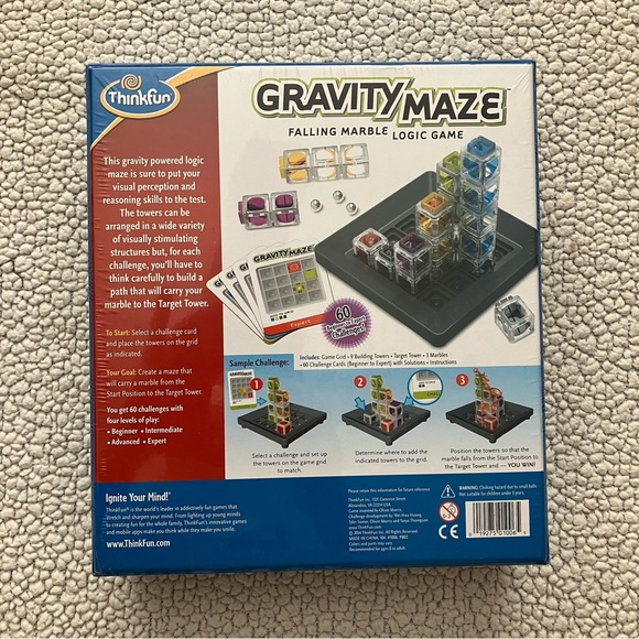 ThinkFun Gravity Maze Marble Run Brain Game and STEM Toy for Boys and Girls - Picture 2 of 4
